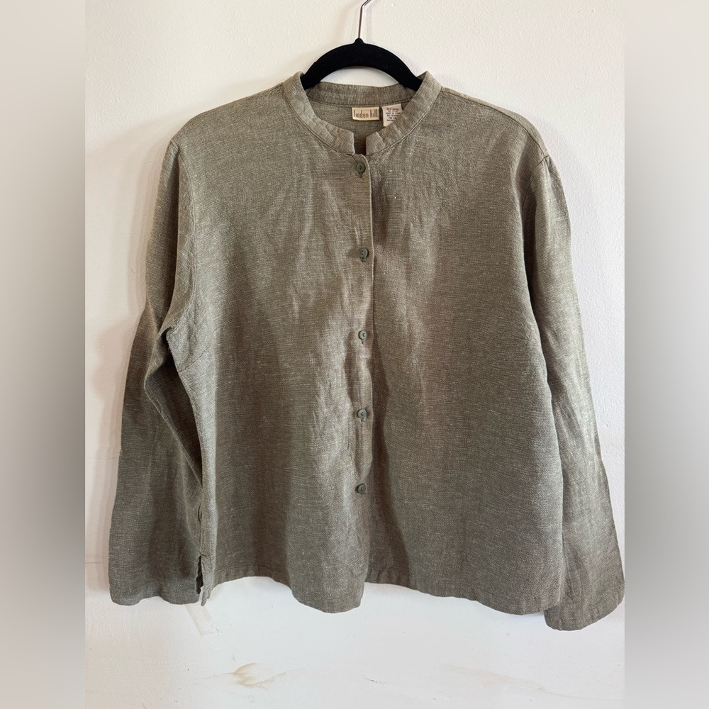 VTG Linden Hill Blouse Women’s L Artsy Lagenlook Old Money Romantic Prairie